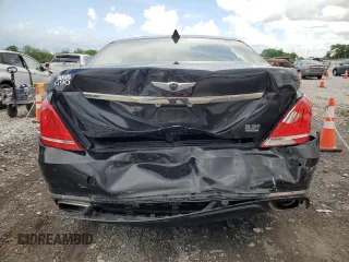 2018 Genesis G90 Premium z VIN KMHG34JA1JU049041, wystawiony jako Copart lot #56941235 z przebiegiem 66 778 mil mil oraz Szkody całkowita. Historia ofert i sprzedaży dostępna na DreamBid. Obrazek 6.