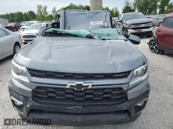2021 Chevrolet Colorado 4WD LT с VIN 1GCGTCENXM1131724, выставлен на аукционе Copart как лот 58383755 с пробегом Не указан миль и Списание • Salvage title. История ставок и продаж доступна на DreamBid. Изображение 5.