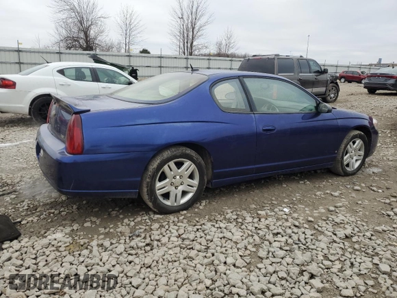 2007 Chevrolet Monte Carlo LT with VIN 2G1WK15K979370926, listed as a Copart auction lot 84614024 with 130,684 mi miles and Clean Title. Bid and sale history available at carsss.com. Image 3.
