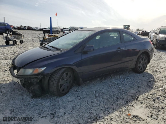 2010 Honda Civic Cpe LX with VIN 2HGFG1B67AH520112, listed as a Copart auction lot 48316355 with 163,092 mi miles and Salvage Title. Bid and sale history available at carsss.com. Image 1.