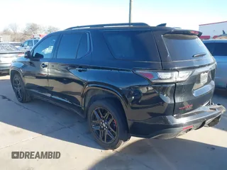 2021 Chevrolet Traverse Premier with VIN 1GNERKKW7MJ140773, listed as a IAAI auction lot 41196896 with 53,662 mi miles. Bid and sale history available at carsss.com. Image 3.