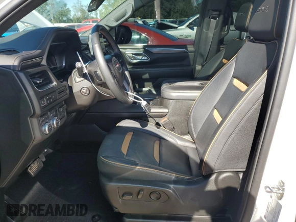 2023 GMC Yukon XL AT4 with VIN 1GKS2HKL2PR244042, listed as a Copart auction lot 80441114 with 27,061 mi miles and Salvage Title. Bid and sale history available at carsss.com. Image 7.