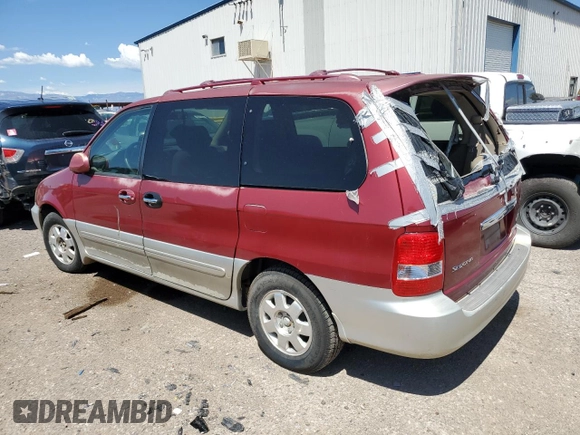 2003 Kia Sedona LX with VIN KNDUP131X36347280, listed as a Copart auction lot 66036964 with 0 mi miles and Salvage Title. Bid and sale history available at carsss.com. Image 2.