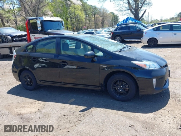 2013 Toyota Prius One with VIN JTDKN3DU3D5615711, listed as a IAAI auction lot 42119419 with 222,734 mi miles. Bid and sale history available at carsss.com. Image 13.