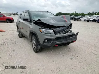2022 Jeep Compass Trailhawk with VIN 3C4NJDDBXNT231276, listed as a Copart auction lot 55290785 with 20,814 mi miles and Salvage title. Bid and sale history available at DreamBid. Image 14.