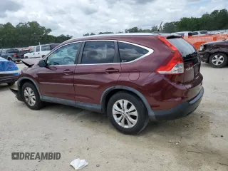 2012 Honda CR-V EX-L with VIN 5J6RM4H71CL061326, listed as a Copart auction lot 58517235 with 182,697 mi miles and Salvage title. Bid and sale history available at DreamBid. Image 2.