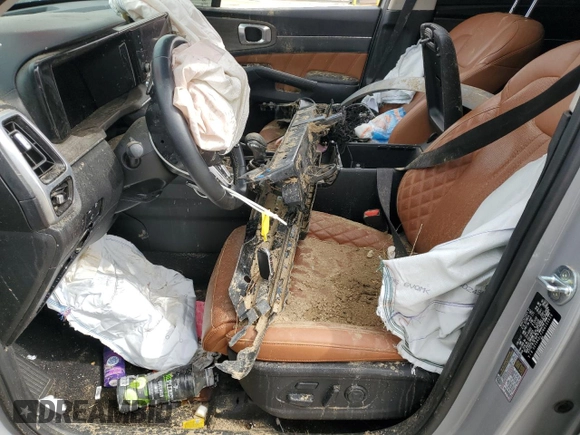 2022 Kia Sorento X-Line SX Prestige with VIN 5XYRKDLF2NG133529, listed as a Copart auction lot 48135025 with 35,674 mi miles and Salvage title. Bid and sale history available at DreamBid. Image 7.