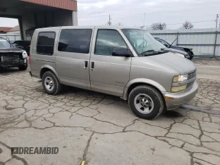 2002 Chevrolet Astro Cargo Van YF7 Upfitter with VIN 1GBDM19X52B111599, listed as a Copart auction lot 43682335 with 107,393 mi miles and Salvage Title. Bid and sale history available at carsss.com. Image 4.
