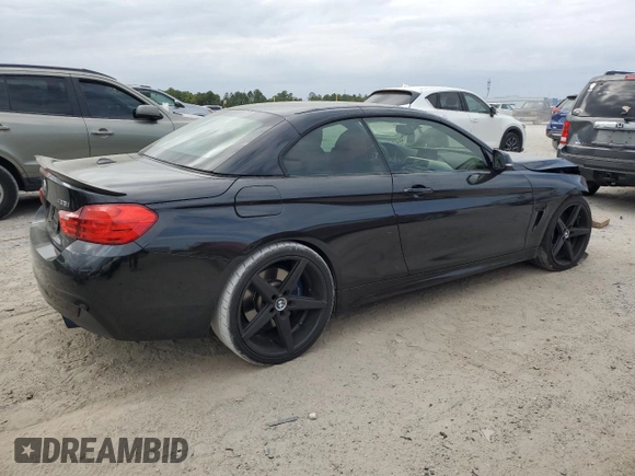 2015 BMW 4 Series 435i with VIN WBA3T3C59FP738972, listed as a Copart auction lot 50323265 with 131,982 mi miles and Salvage Title. Bid and sale history available at carsss.com. Image 3.