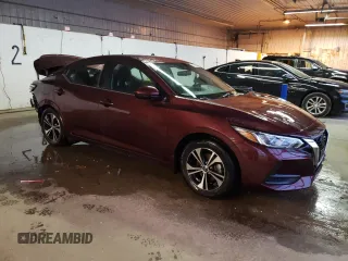 2022 Nissan Sentra SV with VIN 3N1AB8CV8NY300423, listed as a Copart auction lot 82578813 with 13,527 mi miles and Salvage Title. Bid and sale history available at carsss.com. Image 4.