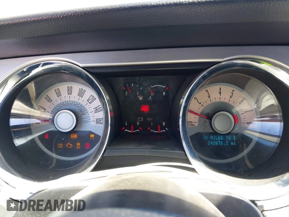 2012 Ford Mustang Premium with VIN 1ZVBP8AM2C5255855, listed as a IAAI auction lot 41812764 with 242,676 mi miles and . Bid and sale history available at DreamBid. Image 7.