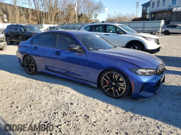 2024 BMW 3 Series M340i xDrive with VIN 3MW49FF00R8D93645, listed as a Copart auction lot 80304054 with 19,811 mi miles and Salvage Title. Bid and sale history available at carsss.com. Image 4.