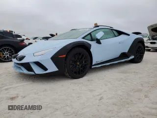 2024 Lamborghini Huracan z VIN ZHWUG7ZF0RLA28142, wystawiony jako Copart lot #77010504 z przebiegiem Nie podano mil oraz Szkody całkowita. Historia ofert i sprzedaży dostępna na DreamBid. Obrazek 1.