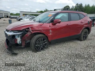 2020 Chevrolet Blazer LT z VIN 3GNKBBRA1LS564075, wystawiony jako Copart lot #54088195 z przebiegiem 71 743 mil mil oraz Szkoda całkowita • Salvage title. Historia ofert i sprzedaży dostępna na DreamBid. Obrazek 1.