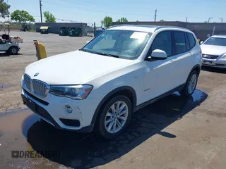 2015 BMW X3 xDrive28i with VIN 5UXWX9C52F0D56266, listed as a IAAI auction lot 42064154 with 52,233 mi miles. Bid and sale history available at carsss.com. Image 2.