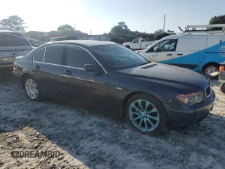2002 BMW 7 Series 745i with VIN WBAGL63472DP60376, listed as a Copart auction lot 65286175 with 174,628 mi miles and Clean title. Bid and sale history available at DreamBid. Image 4.