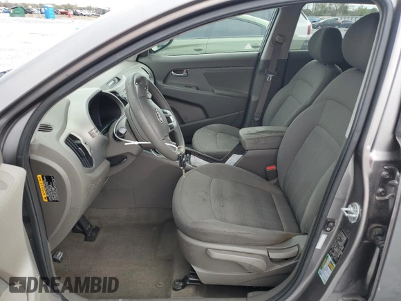 2012 Kia Sportage LX с VIN KNDPB3A26C7315830, выставлен на аукционе Copart как лот 46731895 с пробегом Не указан миль и Списание • Salvage title. История ставок и продаж доступна на DreamBid. Изображение 7.