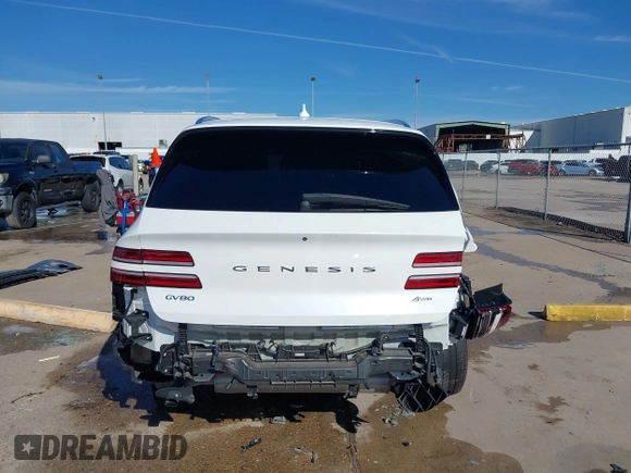 2023 Genesis GV80 with VIN KMUHBDSB0PU140228, listed as a IAAI auction lot 41253270 with 33,467 mi miles and . Bid and sale history available at DreamBid. Image 17.