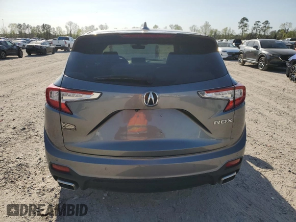 2023 Acura RDX Technology with VIN 5J8TC1H59PL004665, listed as a Copart auction lot 50383935 with 14,242 mi miles and Salvage title. Bid and sale history available at DreamBid. Image 6.