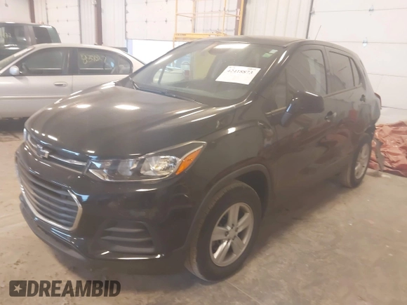 2020 Chevrolet Trax LS with VIN 3GNCJNSB8LL121704, listed as a IAAI auction lot 42418873 with 53,396 mi miles and . Bid and sale history available at DreamBid. Image 2.