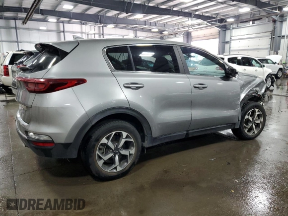 2022 Kia Sportage LX with VIN KNDPMCAC7N7002128, listed as a Copart auction lot 75682934 with 45,522 mi miles and Salvage Title. Bid and sale history available at DreamBid. Image 3.