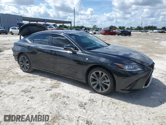 2021 Lexus ES with VIN 58AGZ1B18MU109373, listed as a Copart auction lot 73587424 with 64,768 mi miles and Salvage Title. Bid and sale history available at carsss.com. Image 4.