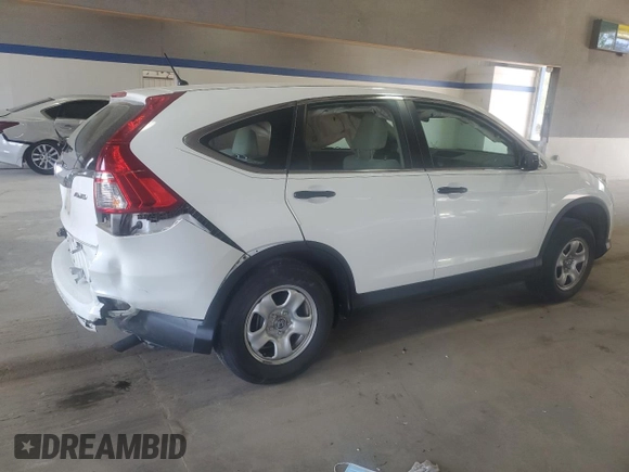 2015 Honda CR-V LX with VIN 5J6RM4H36FL005741, listed as a Copart auction lot 54409775 with 63,171 mi miles and Salvage Title. Bid and sale history available at DreamBid. Image 3.