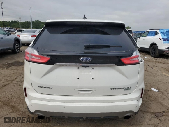 2020 Ford Edge Titanium with VIN 2FMPK3K99LBB10615, listed as a Copart auction lot 62351625 with 52,461 mi miles and Non repairable. Bid and sale history available at DreamBid. Image 6.
