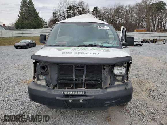 2012 Chevrolet Express Cargo with VIN 1GCZGUCG6C1192848, listed as a Copart auction lot 42388714 with Not Provided miles and Salvage Title. Bid and sale history available at DreamBid. Image 5.