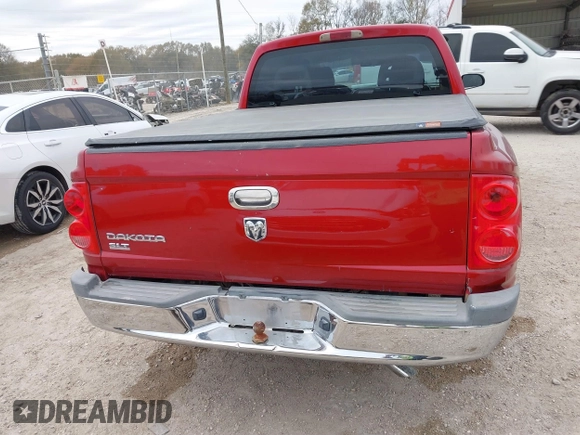 2006 Dodge Dakota SLT with VIN 1D7HE48K26S511004, listed as a IAAI auction lot 41344188 with 208,273 mi miles and . Bid and sale history available at DreamBid. Image 16.