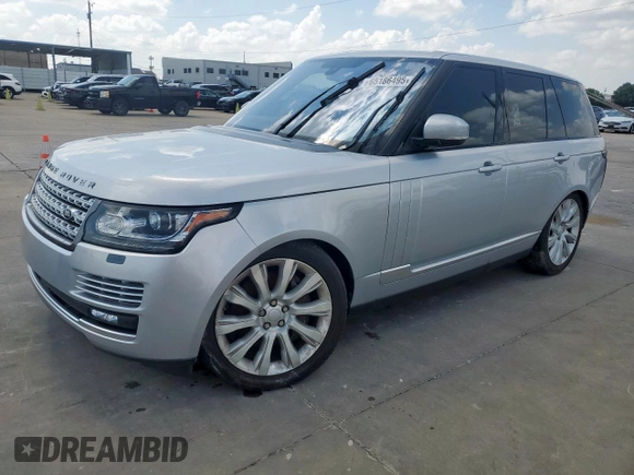 2016 Land Rover Range Rover Supercharged with VIN SALGS2EF2GA298758, listed as a Copart auction lot 65186495 with 98,998 mi miles and Clean title. Bid and sale history available at DreamBid. Image 1.