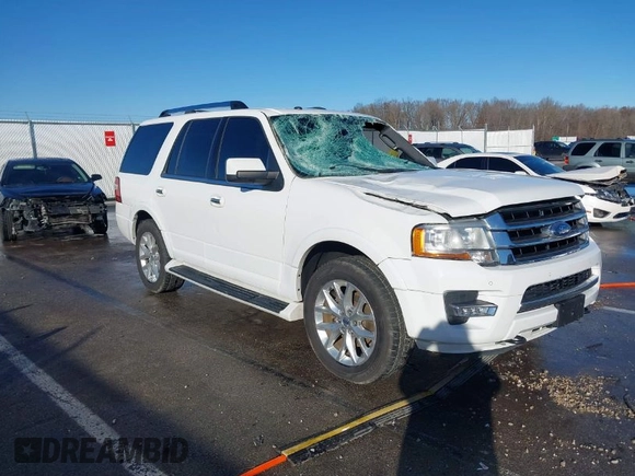 2016 Ford Expedition Limited with VIN 1FMJU2ATXGEF33057, listed as a IAAI auction lot 41103537 with 157,514 mi miles and . Bid and sale history available at DreamBid. Image 1.