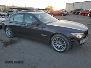 2012 BMW 7 Series 750Li with VIN WBAKB8C59CC964363, listed as a Copart auction lot 89381095 with 103,010 mi miles and Salvage Title. Bid and sale history available at carsss.com. Image 4.
