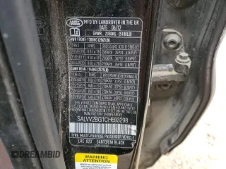 2012 Land Rover Range Rover Evoque Prestige Premium with VIN SALVV2BG1CH693298, listed as a Copart auction lot 45882415 with 211,894 mi miles and Salvage title. Bid and sale history available at DreamBid. Image 14.