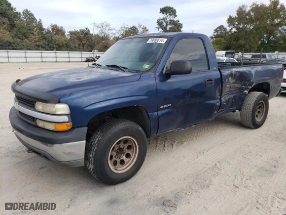 2002 Chevrolet Silverado 1500 LS with VIN 1GCEK14V62Z205980, listed as a Copart auction lot 79086614 with 227,466 mi miles and Salvage Title. Bid and sale history available at carsss.com. Image 1.