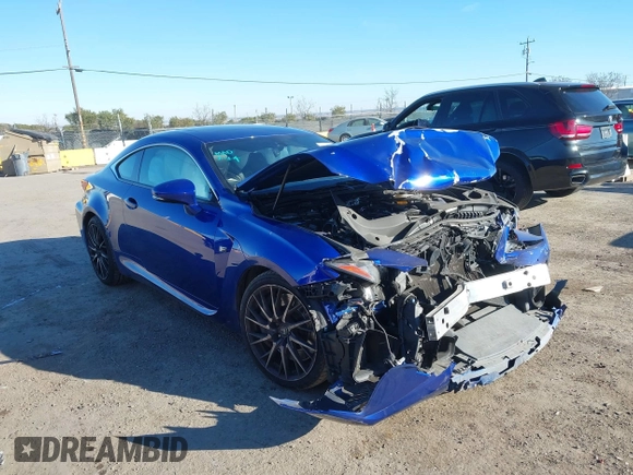 2015 Lexus RC F with VIN JTHHP5BC9F5001063, listed as a IAAI auction lot 41318608 with 30,420 mi miles. Bid and sale history available at carsss.com. Image 6.