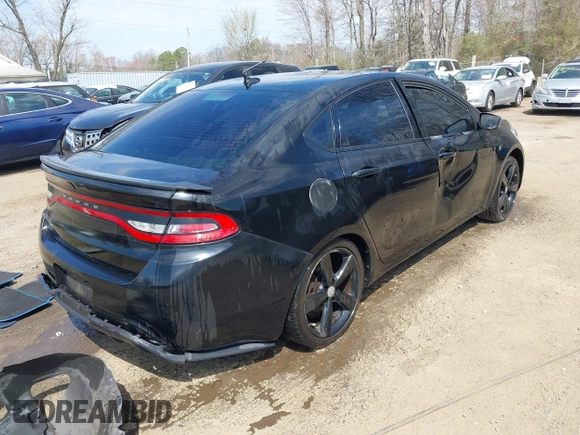 2013 Dodge Dart Limited with VIN 1C3CDFCH3DD338470, listed as a IAAI auction lot 41883420 with 134,009 mi miles. Bid and sale history available at carsss.com. Image 4.