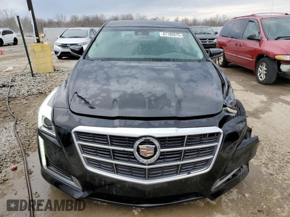 2014 Cadillac CTS Luxury RWD with VIN 1G6AR5SX9E0153908, listed as a Copart auction lot 47786675 with 157,989 mi miles and Salvage Title. Bid and sale history available at carsss.com. Image 5.