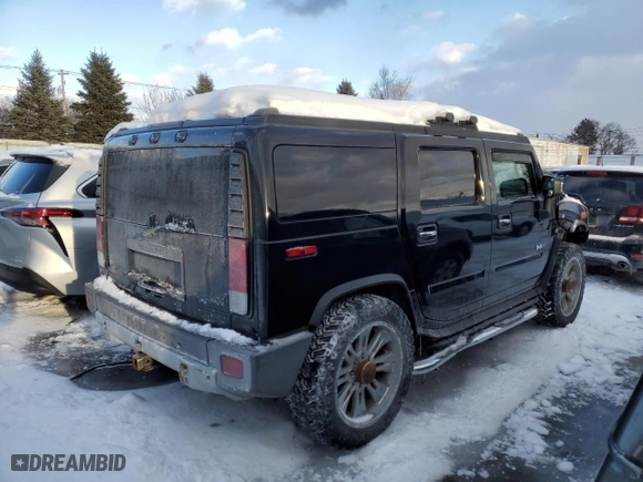 2008 Hummer H2 SUV with VIN 5GRGN23898H105094, listed as a Copart auction lot 45150195 with 146,159 mi miles and Salvage Title. Bid and sale history available at carsss.com. Image 3.