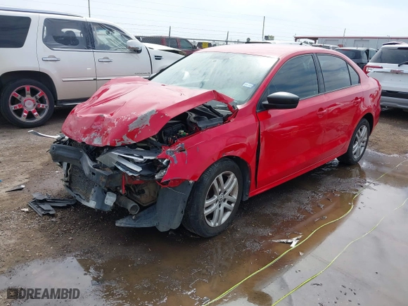 2015 Volkswagen Jetta Sedan 2.0L S w/Technology with VIN 3VW2K7AJ0FM356647, listed as a IAAI auction lot 41691443 with 101,935 mi miles. Bid and sale history available at carsss.com. Image 18.