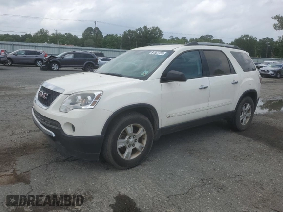 2010 GMC Acadia SL with VIN 1GKLRKED2AJ163582, listed as a Copart auction lot 54857135 with 72,161 mi miles and Salvage title. Bid and sale history available at DreamBid. Image 1.