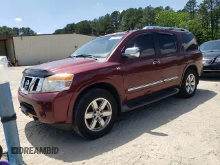 2012 Nissan Armada Platinum z VIN 5N1AA0NC5CN614226, wystawiony jako Copart lot #57403115 z przebiegiem 182 866 mil mil oraz Szkoda całkowita • Salvage title. Historia ofert i sprzedaży dostępna na DreamBid. Obrazek 1.