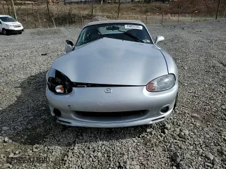 2000 Mazda MX-5 Miata with VIN JM1NB3536Y0154227, listed as a Copart auction lot 49604325 with 62,045 mi miles and Salvage Title. Bid and sale history available at carsss.com. Image 11.