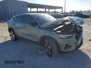 2023 Volvo C40 Recharge Pure Electric Ultimate with VIN YV4ED3GM7P2048563, listed as a Copart auction lot 78019884 with 12,309 mi miles and Non Repairable. Bid and sale history available at carsss.com. Image 4.