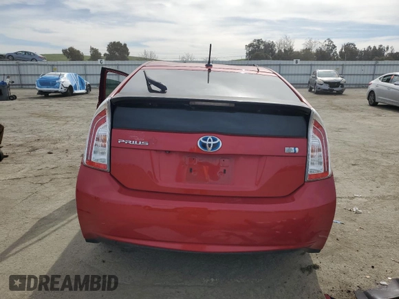 2014 Toyota Prius Four with VIN JTDKN3DU2E1771215, listed as a Copart auction lot 44829145 with Not Provided miles and Salvage Title. Bid and sale history available at DreamBid. Image 6.