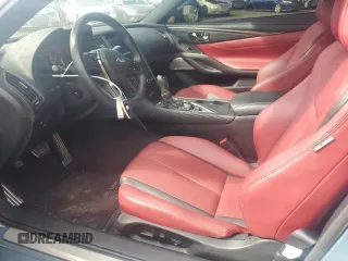 2022 Infiniti Q60 Red Sport 400 with VIN JN1FV7LL9NM680994, listed as a Copart auction lot 64282055 with 7,274 mi miles and Salvage title. Bid and sale history available at DreamBid. Image 7.