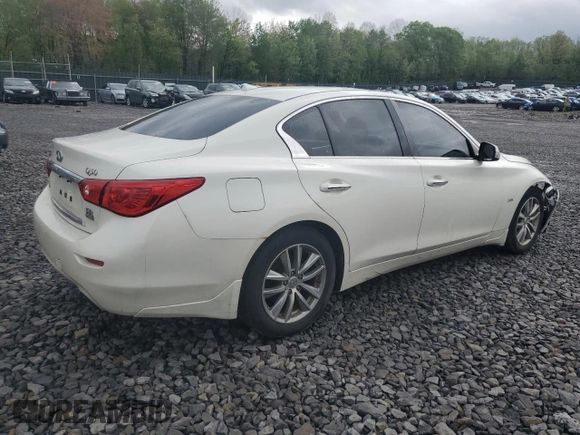 2016 Infiniti Q50 Premium with VIN JN1CV7AR7GM251575, listed as a Copart auction lot 55110115 with 238,751 mi miles and Salvage Title. Bid and sale history available at DreamBid. Image 3.