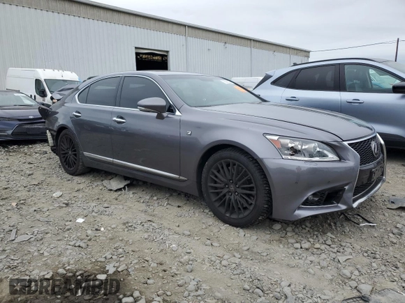 2013 Lexus LS 460 with VIN JTHCL5EF9D5018860, listed as a Copart auction lot 62862525 with 85,094 mi miles and Salvage title. Bid and sale history available at DreamBid. Image 4.