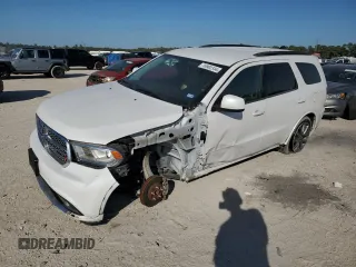 2020 Dodge Durango SXT Plus with VIN 1C4RDHAG7LC352808, listed as a Copart auction lot 76982334 with 40,029 mi miles and Salvage Title. Bid and sale history available at carsss.com. Image 1.