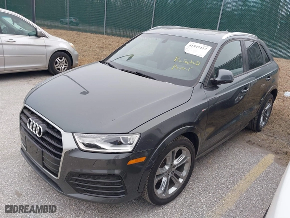 2018 Audi Q3 Premium with VIN WA1ECCFS0JR028296, listed as a IAAI auction lot 41547417 with 75,798 mi miles. Bid and sale history available at carsss.com. Image 6.